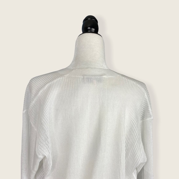 House of CB Stefania White Sheer Midi Cardigan XS - Picture 13 of 16